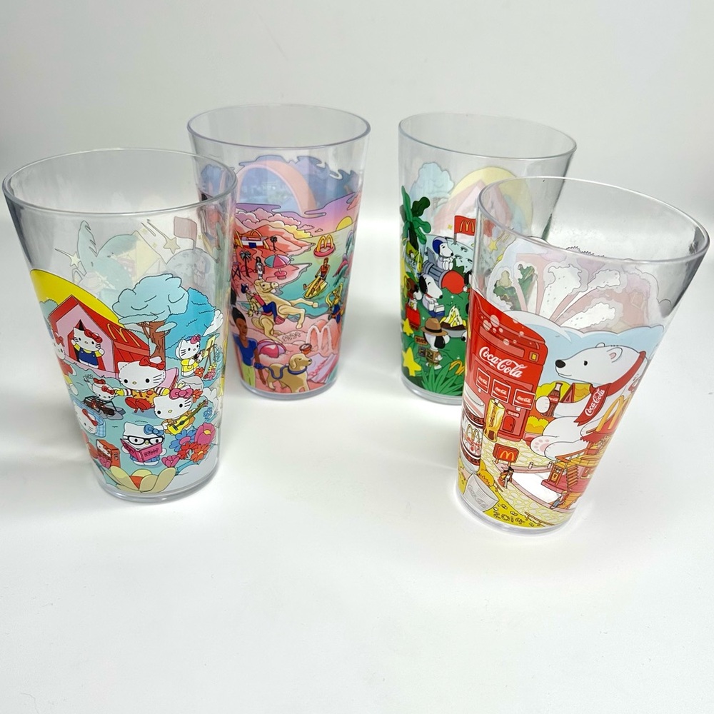 Set of 4 McDonald’s Collector’s Edition Cups - Picture 2 of 11